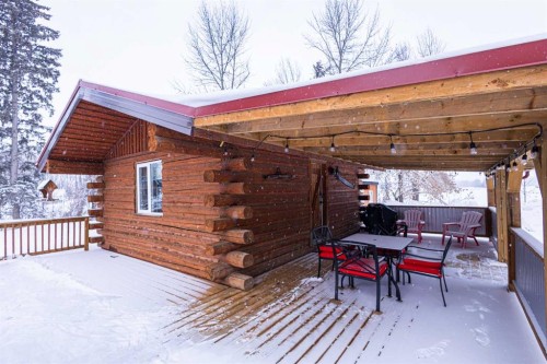 74120 100 Range Road, Kinuso, AB - Outdoor With Deck Patio Veranda With Exterior