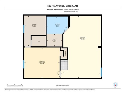 4237 5 Ave, Edson, AB - Indoor Photo Showing Bedroom