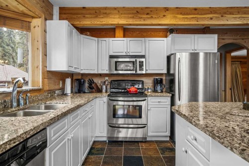 181 Carey, Canmore, AB - Indoor Photo Showing Kitchen With Double Sink