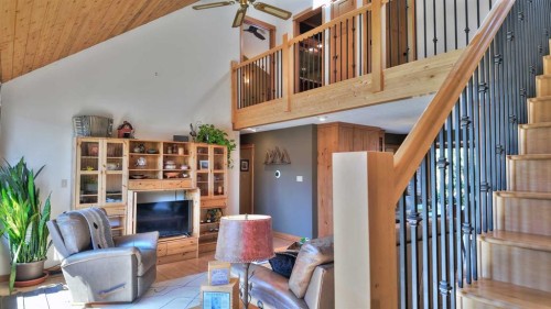 226 Lady Macdonald Drive, Canmore, AB - Indoor With Fireplace
