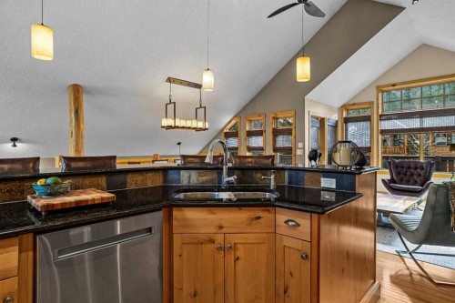 150 Hubman Landing, Canmore, AB - Indoor Photo Showing Kitchen With Double Sink
