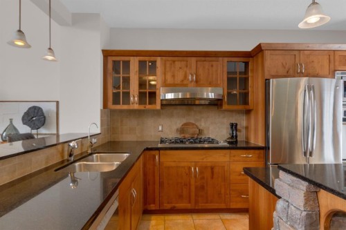330 Casale Place, Canmore, AB - Indoor Photo Showing Kitchen With Stainless Steel Kitchen With Double Sink