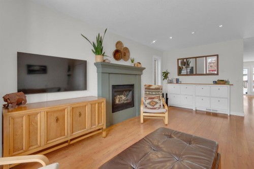 931 Wilson, Canmore, AB - Indoor With Fireplace