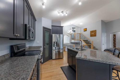 165 Muldoon Crescent, Hinton, AB - Indoor Photo Showing Kitchen With Stainless Steel Kitchen With Double Sink With Upgraded Kitchen