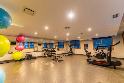 112A-1012 Spring Creek Drive, Canmore, AB - Indoor Photo Showing Gym Room