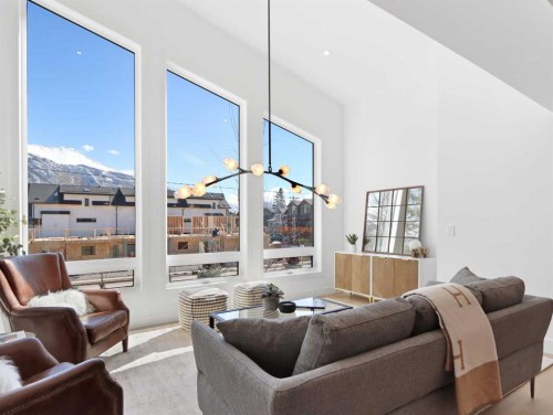 512 8Th Avenue, Canmore, AB - Indoor Photo Showing Living Room