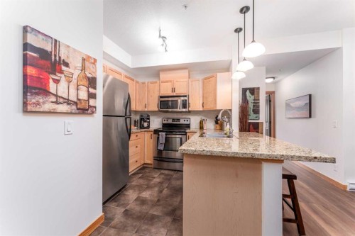 328-101 Montane Road, Canmore, AB - Indoor Photo Showing Kitchen