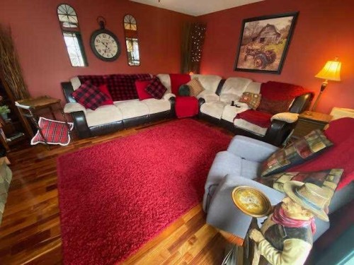 201 Hansen Drive, Hinton, AB - Indoor Photo Showing Living Room