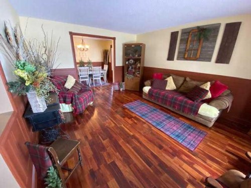 201 Hansen Drive, Hinton, AB - Indoor Photo Showing Living Room