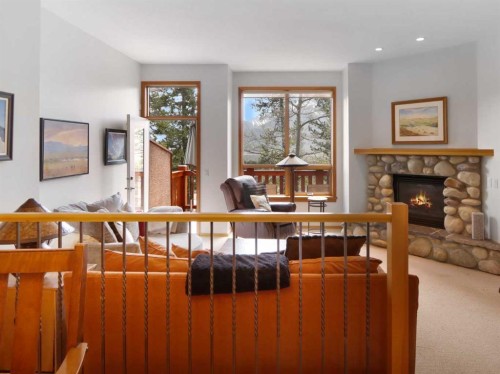 36-300 Eagle Terrace Road, Canmore, AB - Indoor With Fireplace