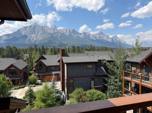 407-707 Spring Creek Drive, Canmore, AB - Outdoor With Balcony With View