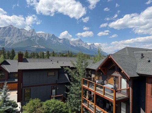407-707 Spring Creek Drive, Canmore, AB - Outdoor With Balcony With View