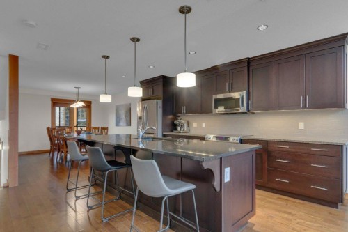 5102-101E Stewart Creek Landing, Canmore, AB - Indoor Photo Showing Kitchen With Upgraded Kitchen