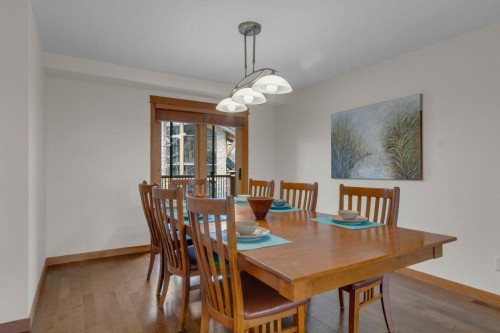 5102-101E Stewart Creek Landing, Canmore, AB - Indoor Photo Showing Dining Room