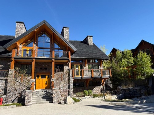 5102-101E Stewart Creek Landing, Canmore, AB - Outdoor With Deck Patio Veranda