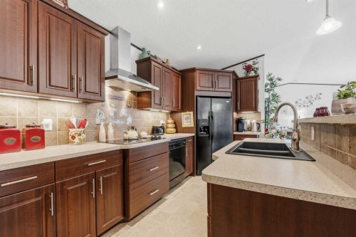 34 Gunderson Drive, Whitecourt, AB - Indoor Photo Showing Kitchen With Double Sink