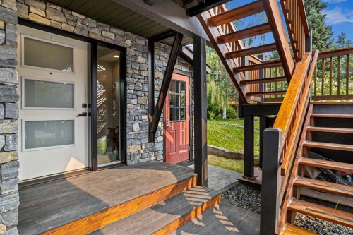 610 Larch Place, Canmore, AB - Outdoor With Deck Patio Veranda