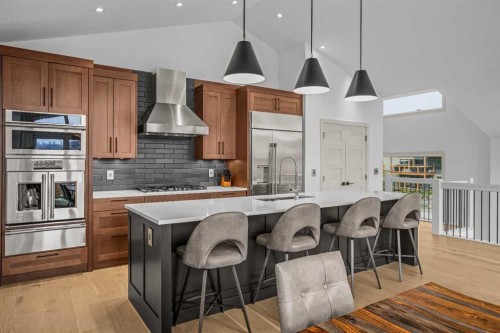 401 Stewart Creek Close, Canmore, AB - Indoor Photo Showing Kitchen With Upgraded Kitchen