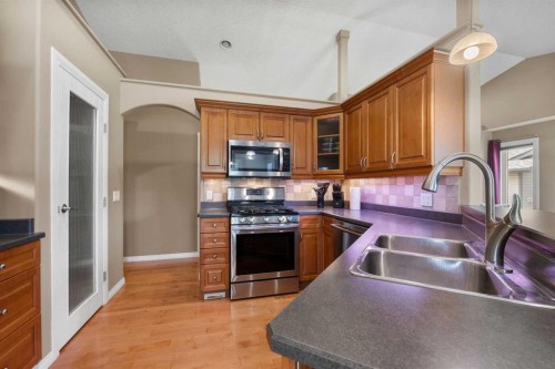 102 Poplar Drive, Whitecourt, AB - Indoor Photo Showing Kitchen With Double Sink