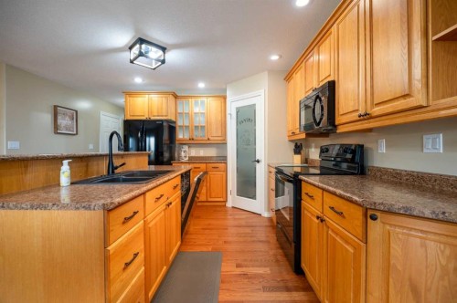 4630-Pine Avenue, Boyle, AB - Indoor Photo Showing Kitchen With Double Sink