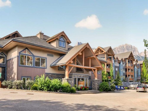307-155 Crossbow Place, Canmore, AB - Outdoor With Facade