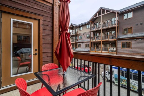 205-600 Spring Creek Drive, Canmore, AB - Outdoor With Balcony With Exterior