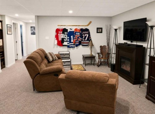 170 David Drive, Whispering Hills, AB - Indoor With Fireplace