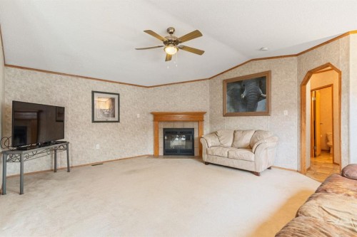 54 Aspen Drive West, Athabasca, AB - Indoor With Fireplace