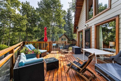 10 Heart Road, Lac Des Arcs, AB - Outdoor With Deck Patio Veranda With Exterior
