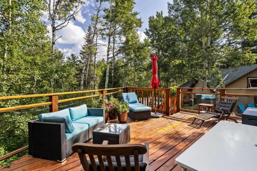 10 Heart Road, Lac Des Arcs, AB - Outdoor With Deck Patio Veranda With Exterior