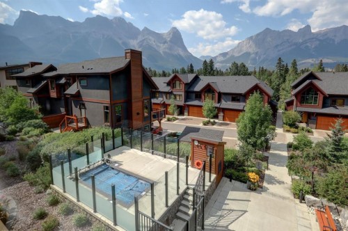 107-707 Spring Creek Drive, Canmore, AB - Outdoor With Facade