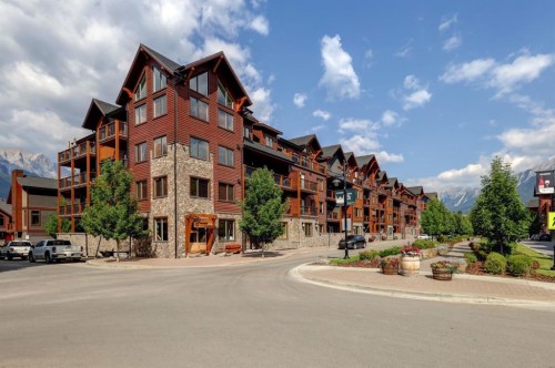 107-707 Spring Creek Drive, Canmore, AB - Outdoor With Facade