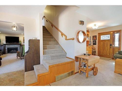 202 Fox Lake Trail, Hanna, AB - Indoor With Fireplace