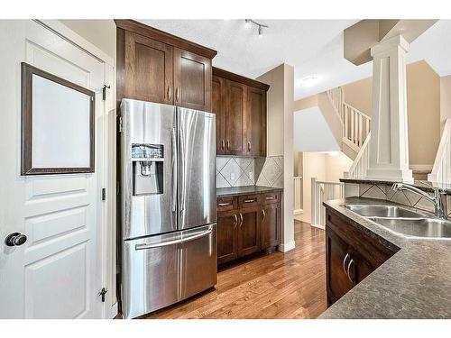 73 Cranleigh Heath Se, Calgary, AB - Indoor Photo Showing Kitchen With Double Sink