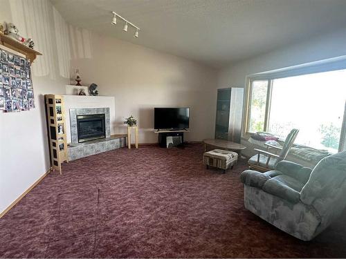 226 1 Avenue North, Delia, AB - Indoor Photo Showing Living Room With Fireplace