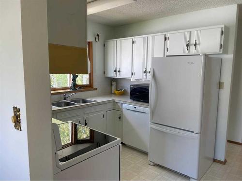 606 Palliser Trail, Hanna, AB - Indoor Photo Showing Kitchen With Double Sink