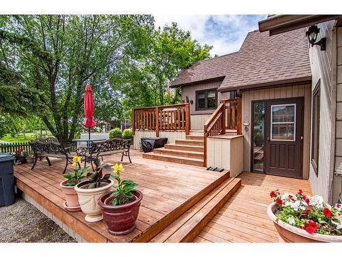 101 Riverside Street, Markerville, AB - Outdoor With Deck Patio Veranda With Exterior