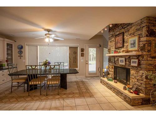 23 Range Road 62, Rural Mountain View County, AB - Indoor With Fireplace