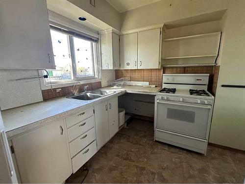 219 4 Avenue South, Youngstown, AB - Indoor Photo Showing Kitchen With Double Sink