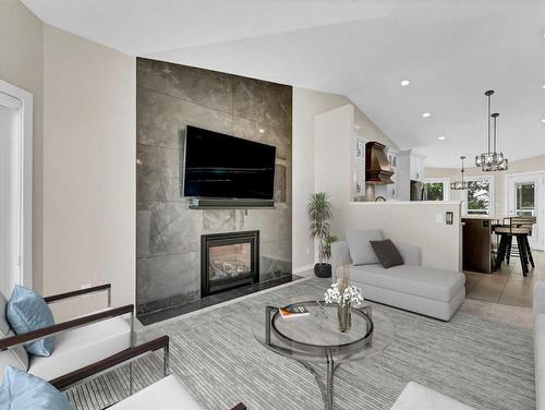 66 White Pelican Court, Lake Newell Resort, AB - Indoor Photo Showing Living Room With Fireplace