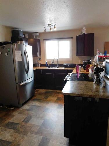 76 Blazier Park Street East, Brooks, AB - Indoor Photo Showing Kitchen With Double Sink