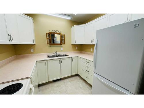 14-830 Birchwood Close, Drumheller, AB - Indoor Photo Showing Kitchen With Double Sink