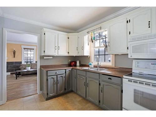 8 Evergreen Park Close West, Brooks, AB - Indoor Photo Showing Kitchen With Double Sink