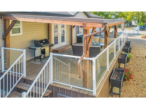 105 1St Avenue West, Delia, AB - Outdoor With Deck Patio Veranda With Exterior