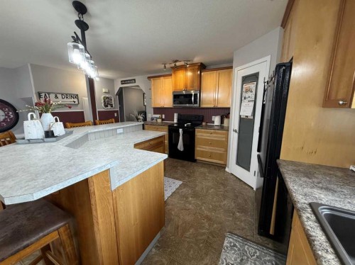 502 Fox Lake Trail, Hanna, AB - Indoor Photo Showing Kitchen