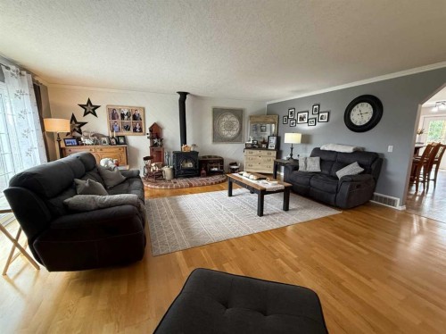 502 Fox Lake Trail, Hanna, AB - Indoor Photo Showing Living Room