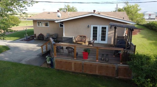 502 Fox Lake Trail, Hanna, AB - Outdoor With Deck Patio Veranda With Exterior