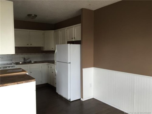 59 Hunts Drive, Drumheller, AB - Indoor Photo Showing Kitchen With Double Sink