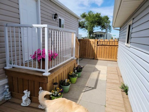 4447 Park Crescent, Coronation, AB - Outdoor With Deck Patio Veranda With Exterior