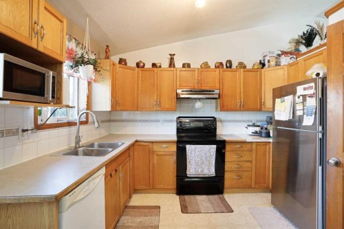 60 Pleasant Park Road West, Brooks, AB - Indoor Photo Showing Kitchen With Double Sink